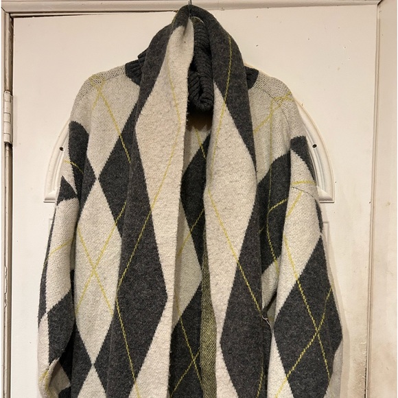 a r g y l e :: Pringle x H&M Argyle Longline Turtleneck Sweater/matching scarf - Picture 2 of 8